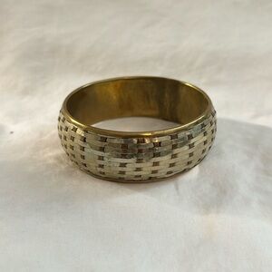 Boho Chic Bronze and Cooper Bangle Bracelet